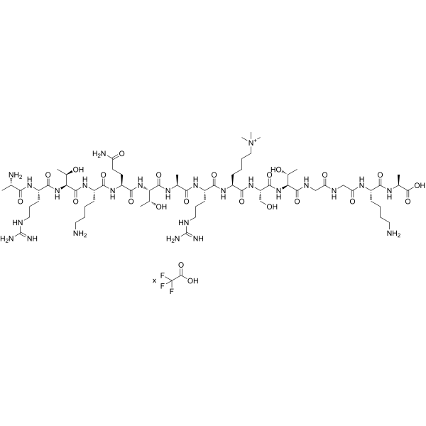 Histone H3K9me3 (1-15) (TFA) Chemical Structure