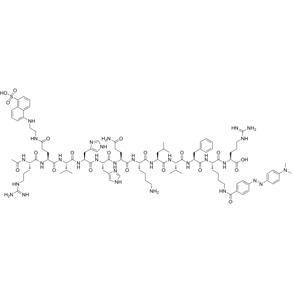 α-Secretase Substrate II, Fluorogenic Chemical Structure