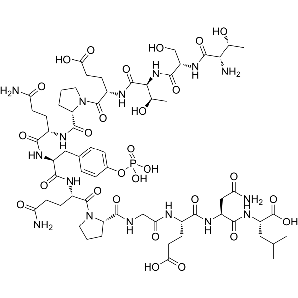 pp60 c-src (521-533) (phosphorylated) Chemical Structure