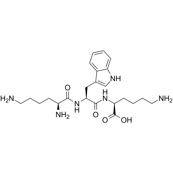 H-Lys-Trp-Lys-OH Chemical Structure