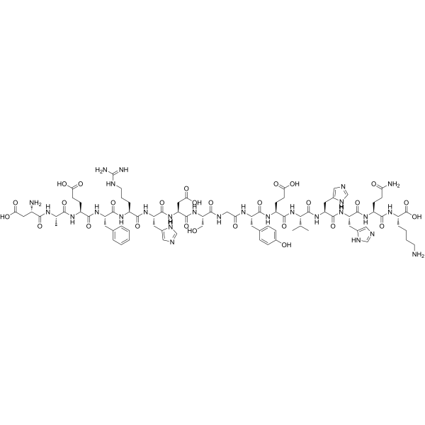 β-Amyloid (1-16) Chemical Structure