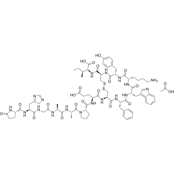 Urotensin II, mouse acetate Chemical Structure