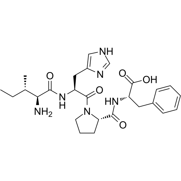 Angiotensin II (5-8), human Chemical Structure