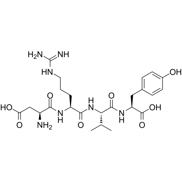 Angiotensin II (1-4), human Chemical Structure