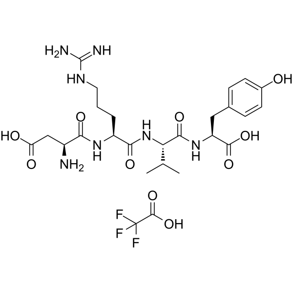Angiotensin II (1-4), human TFA Chemical Structure