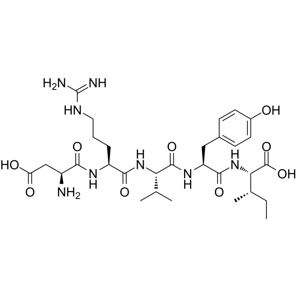Angiotensin I/II (1-5) Chemical Structure