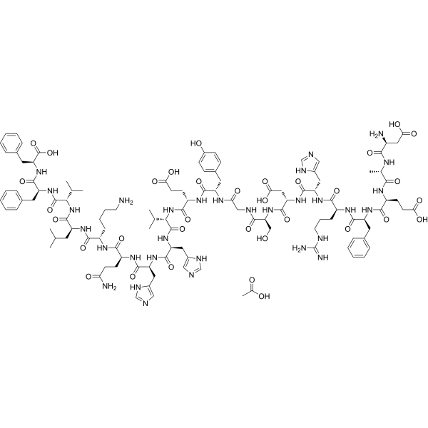 β-Amyloid (1-20) (acetate) Chemical Structure
