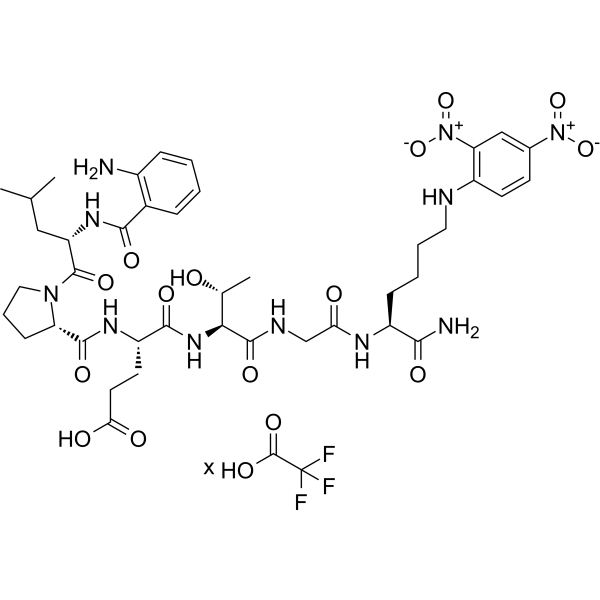 Bacterial Sortase Substrate III, Abz/DNP TFA Chemical Structure