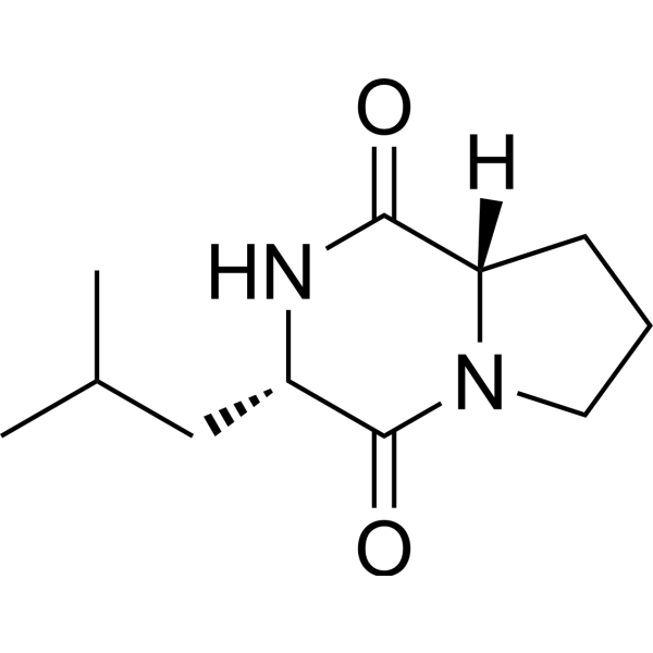 Cyclo(L-Leu-L-Pro) Chemical Structure