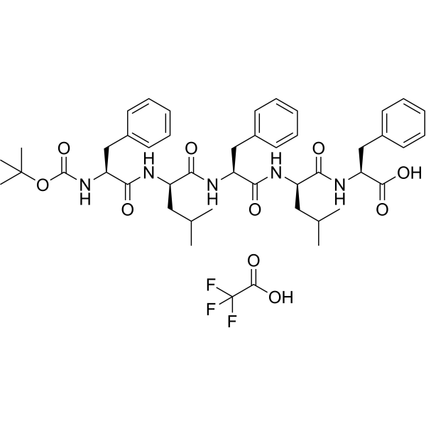 {Boc}-Phe-Leu-Phe-Leu-Phe TFA Chemical Structure