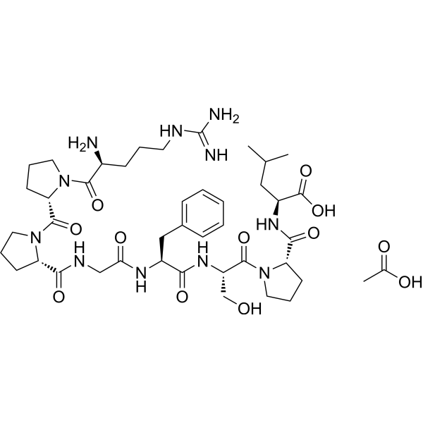 Des-<em>Arg9</em>-[Leu8]-Bradykinin acetate