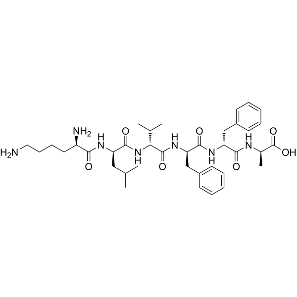 D-KLVFFA Chemical Structure
