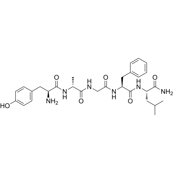 [D-Ala2] Leu-Enkephalinamide Chemical Structure