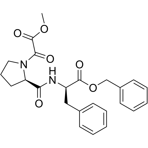 Carbomethoxycarbonyl-D-Pro-D-Phe-OBzl Chemical Structure