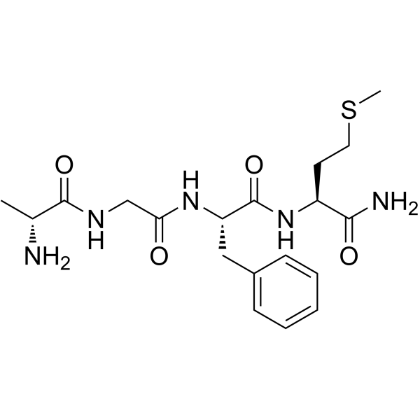 D-Ala-Gly-Phe-Met-NH2 Chemical Structure