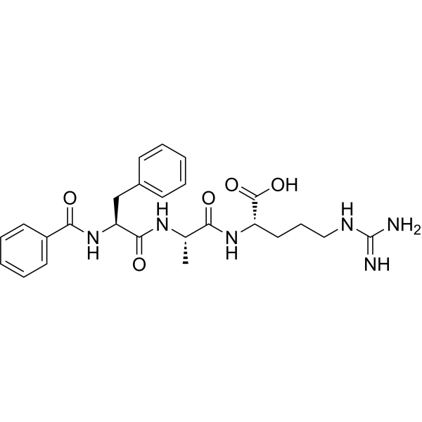 Benzoyl-Phe-Ala-Arg Chemical Structure