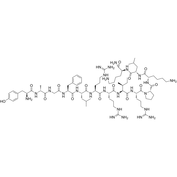 [DAla2] Dynorphin A (1-13), amide (porcine) Chemical Structure