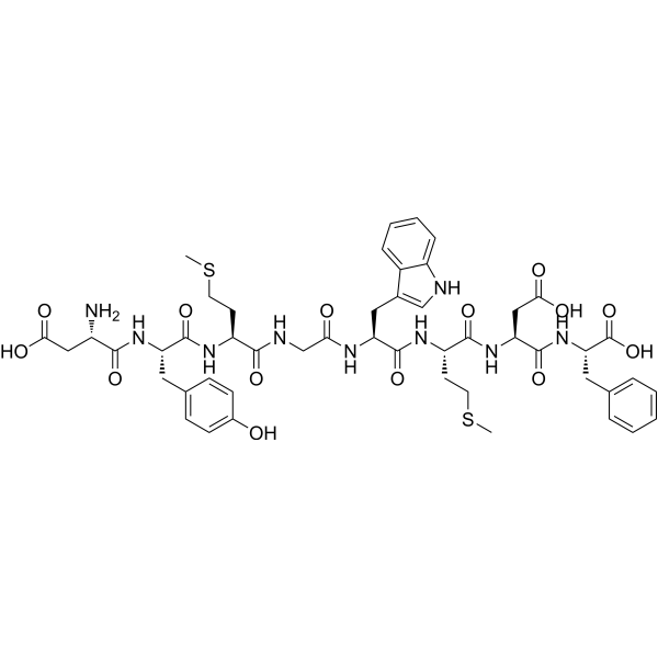 Cholecystokinin (26-33) (free acid) Chemical Structure