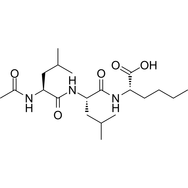 Ac-Leu-Leu-Norleucinol Chemical Structure