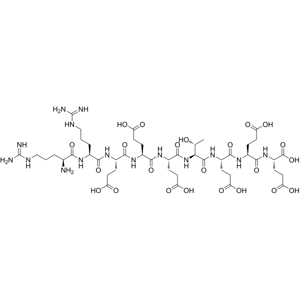 Casein Kinase II Receptor Peptide Chemical Structure