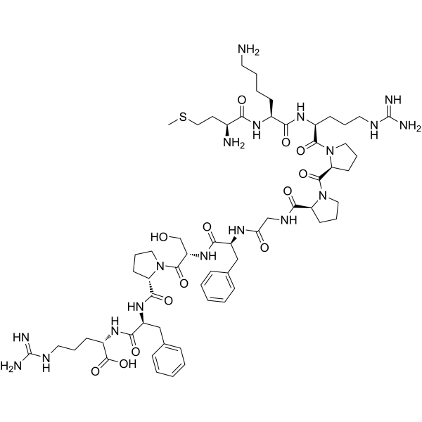 Methionyl-Lysyl-Bradykinin Chemical Structure
