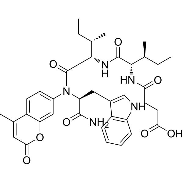 N-Succinyl-Ile-Ile-Trp-AMC Chemical Structure