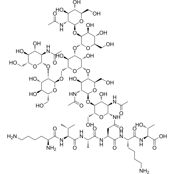 Agalactoglyco peptide Chemical Structure