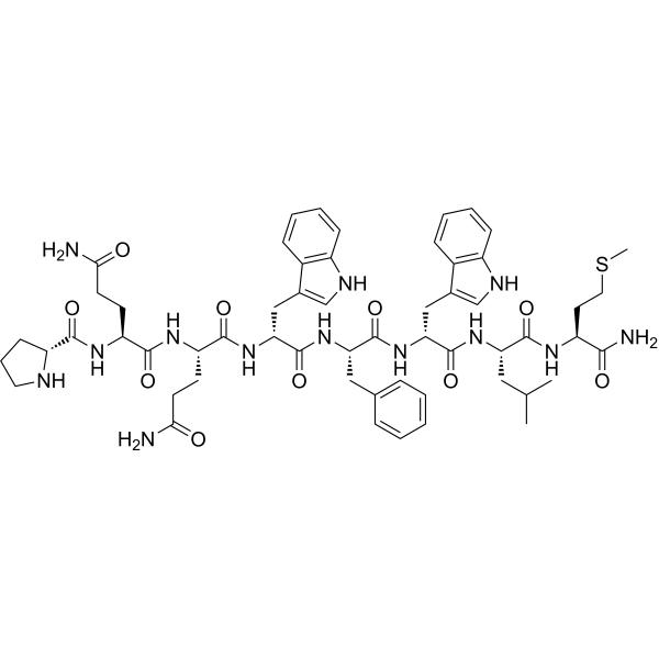 [D-Pro4,D-Trp7,9] Substance P (4-11) Chemical Structure