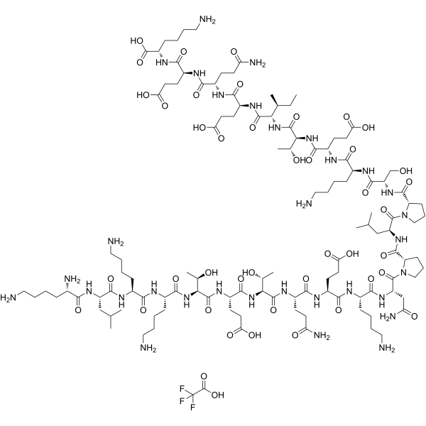 16-38-Thymosin β4 (cattle) (TFA) Chemical Structure