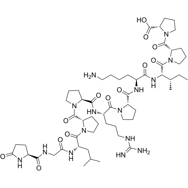 Bradykinin potentiator B Chemical Structure