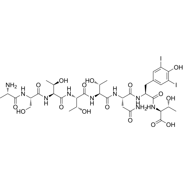 [3,5 Diiodo-Tyr7] Peptide T Chemical Structure