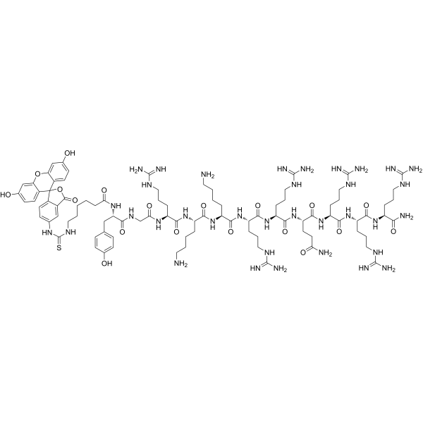 FITC-LC-TAT (47-57) Chemical Structure