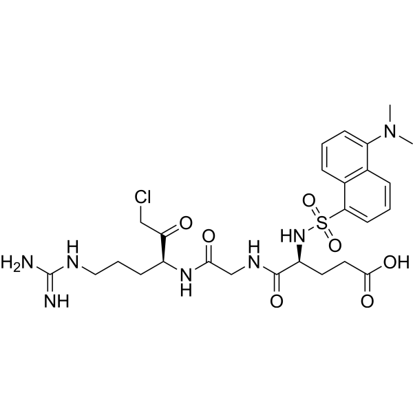 Dansyl-Glu-Gly-Arg-Chloromethylketone Chemical Structure