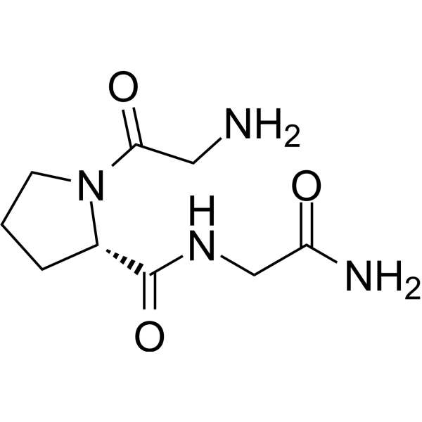 H-Gly-Pro-Gly-NH2 Chemical Structure