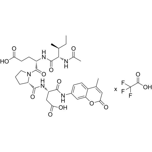 Ac-IEPD-AMC TFA Chemical Structure