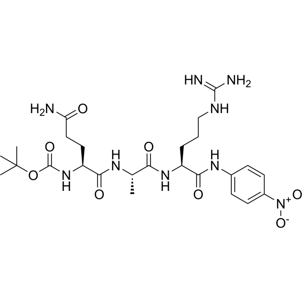 Boc-QAR-pNA Chemical Structure