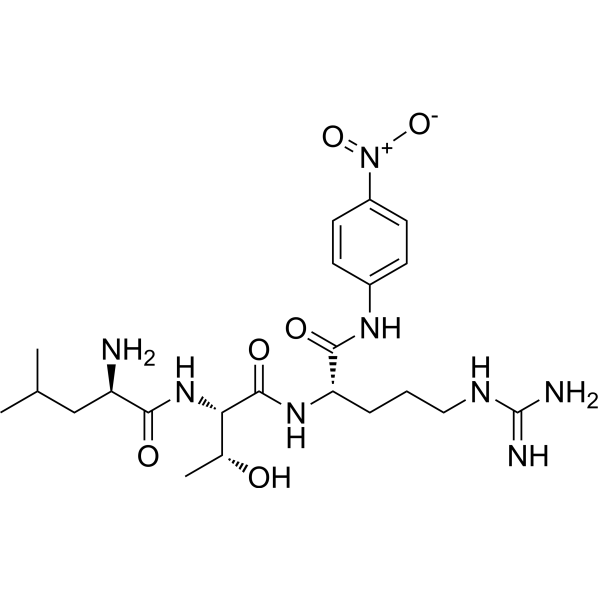 D-Leu-Thr-Arg-pNA Chemical Structure