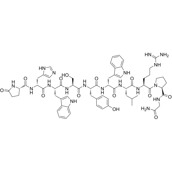 (D-His2,D-Trp6)-LHRH Chemical Structure