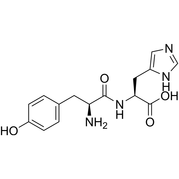 Tyrosylhistidine Chemical Structure