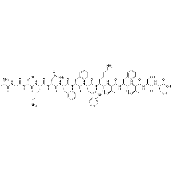 Somatostatin-14 (reduced) Chemical Structure