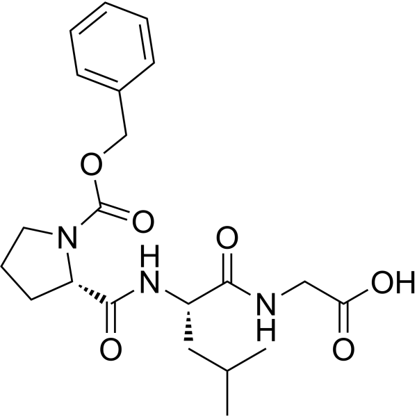 Cbz-Pro-Leu-Gly-OH Chemical Structure