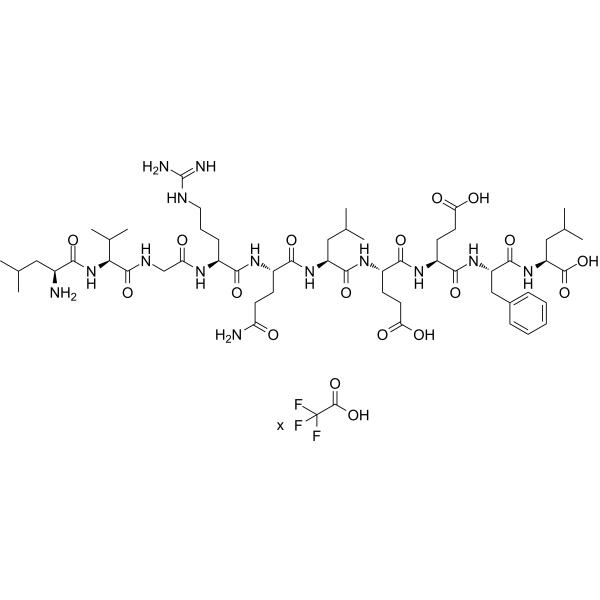 LVGRQLEEFL (mouse) (TFA) Chemical Structure