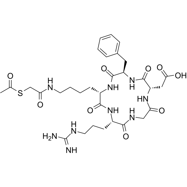 cRGDfK-thioacetyl ester Chemical Structure