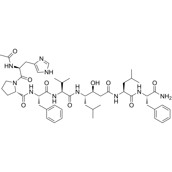 Renin inhibitor peptide,rat Chemical Structure