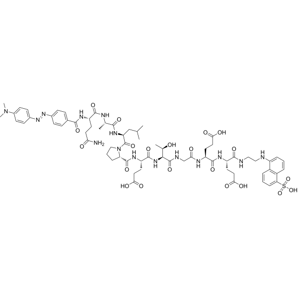 Dabcyl-QALPETGEE-Edans Chemical Structure