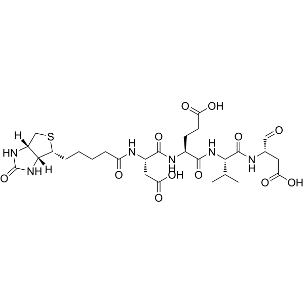 Biotin-DEVD-CHO Chemical Structure