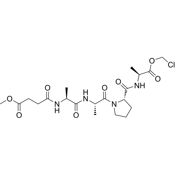 MeOSuc-AAPA-CMK Chemical Structure