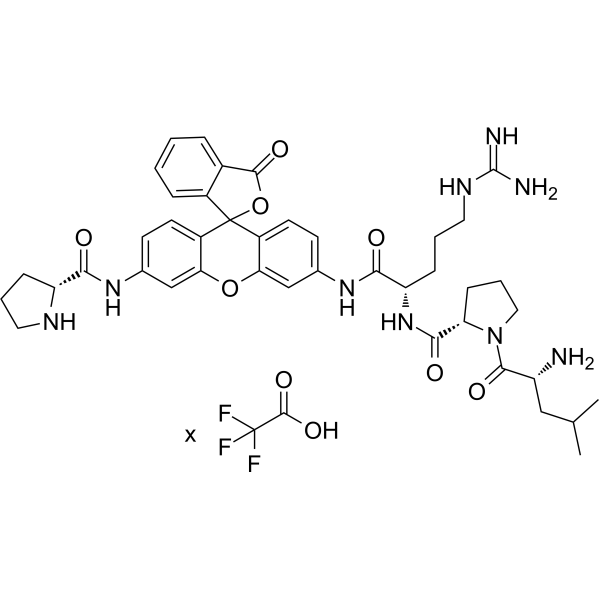 D-Leu-Pro-Arg-Rh110-D-Pro TFA Chemical Structure