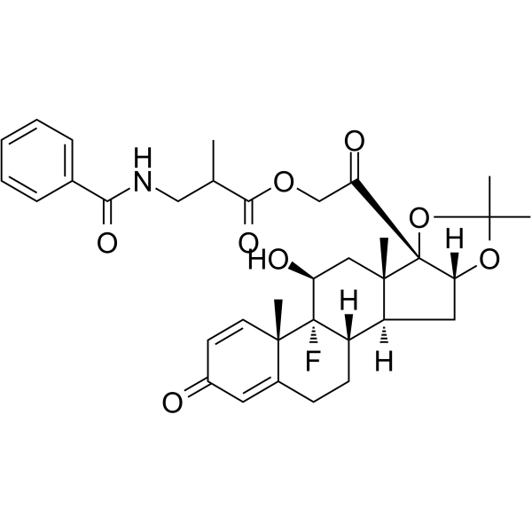 Triamcinolone Benetonide Chemical Structure