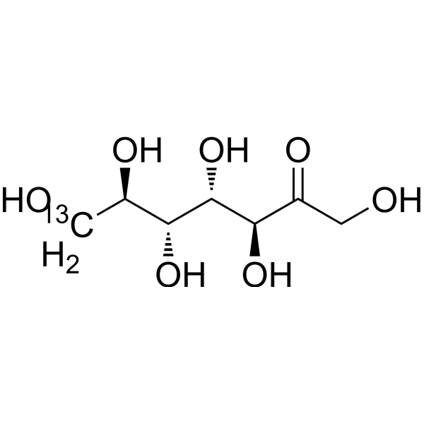 D-Mannoheptulose-<sup>13</sup>C Chemical Structure